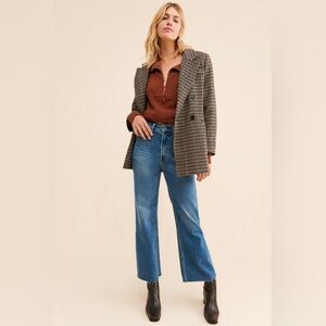 Noend Wide Leg Crop High Rise Jeans 27